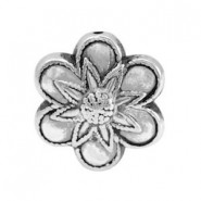 Metal bead flower 24x19mm Antique silver